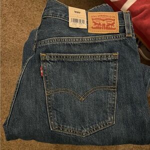 Levi's Dark Blue Straight Jeans